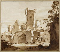 Q 079
          <br/>
          Landschap met kasteelruïne
          <br/>
          <em>Ulft, Jacob van der (1621-1689)</em>